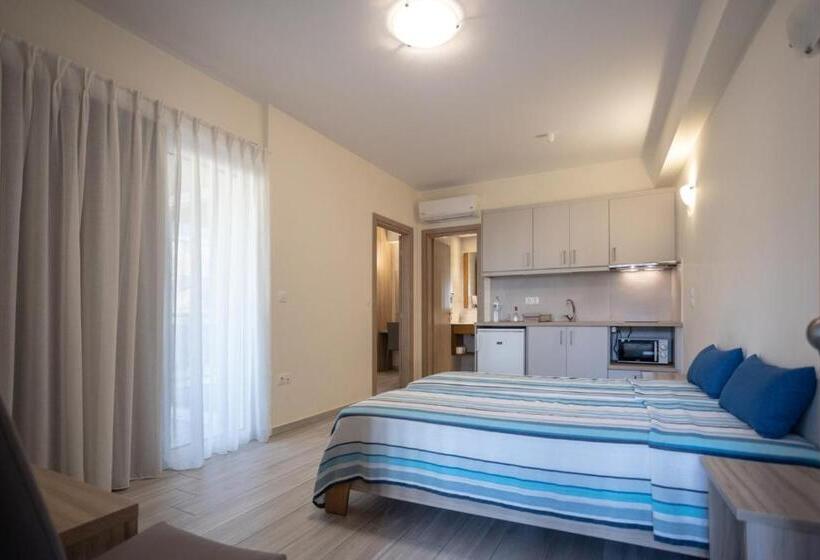 דירה בת חדר שינה 1 צדדית נוף לים, Ilian Beach & Apartments