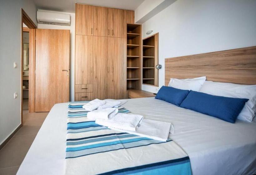 דירה בת חדר שינה 1 צדדית נוף לים, Ilian Beach & Apartments