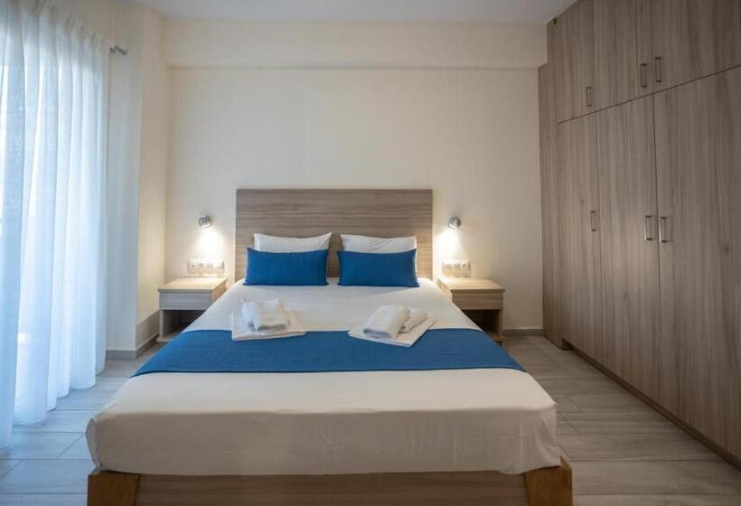 דירה בת חדר שינה 1 צדדית נוף לים, Ilian Beach & Apartments