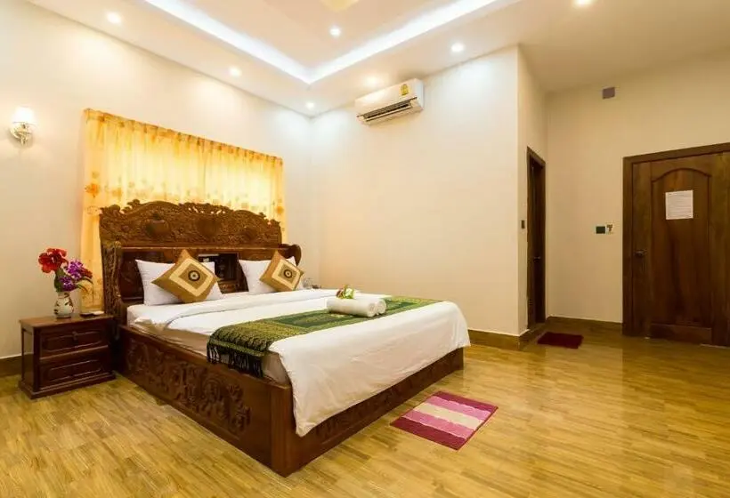 キングサイズベッドのデラックスルーム, Aniza Angkor Villa