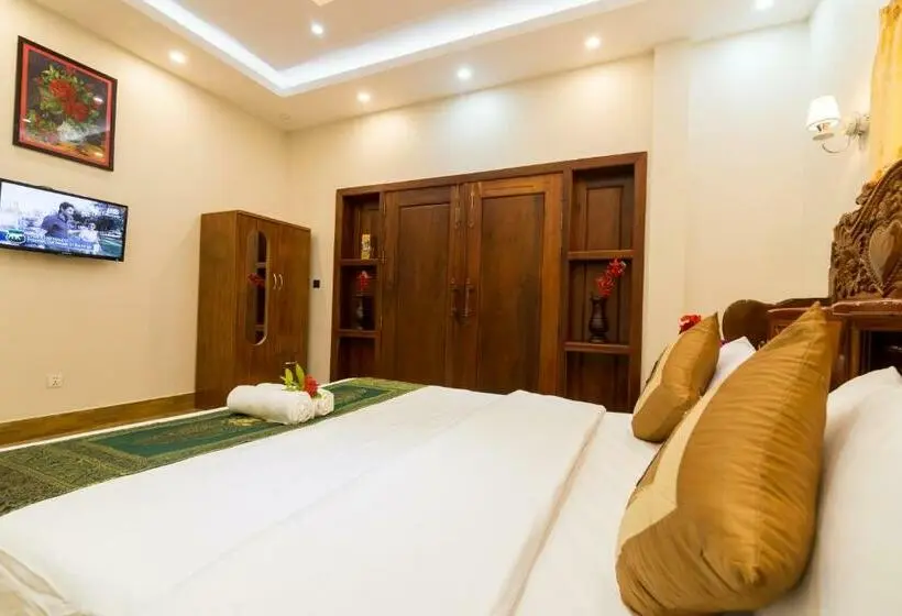キングサイズベッドのデラックスルーム, Aniza Angkor Villa