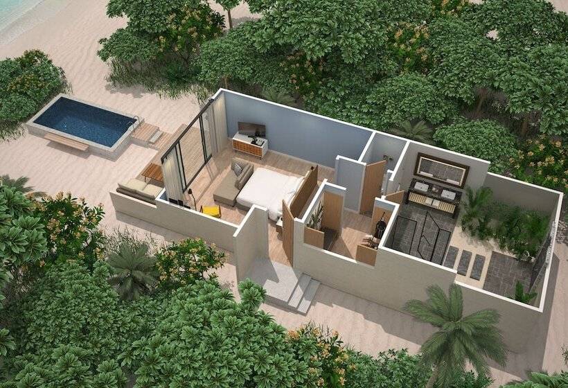 ویلای یک اتاق خوابه با استخر شنا, Le Meridien Maldives Resort & Spa