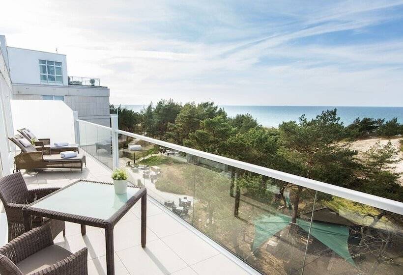 Deluxe Zimmer mit Meerblick, Strandhotel Fischland