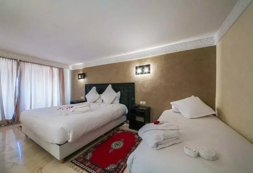 اتاق استاندارد سه تخته با چشم‌انداز باغ, Zalagh Kasbah Hotel & Spa