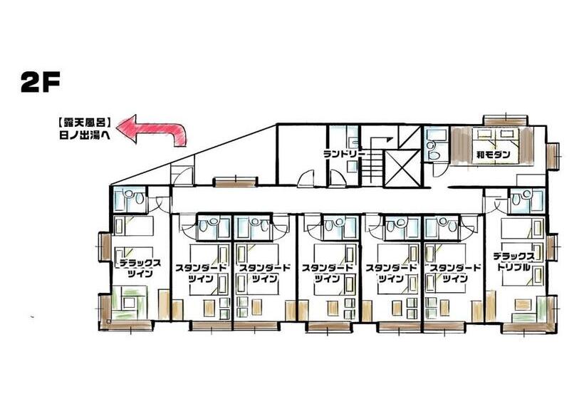غرفة عائلية مطلّة علي الجبل, We Home Villa ～城ケ崎温泉～