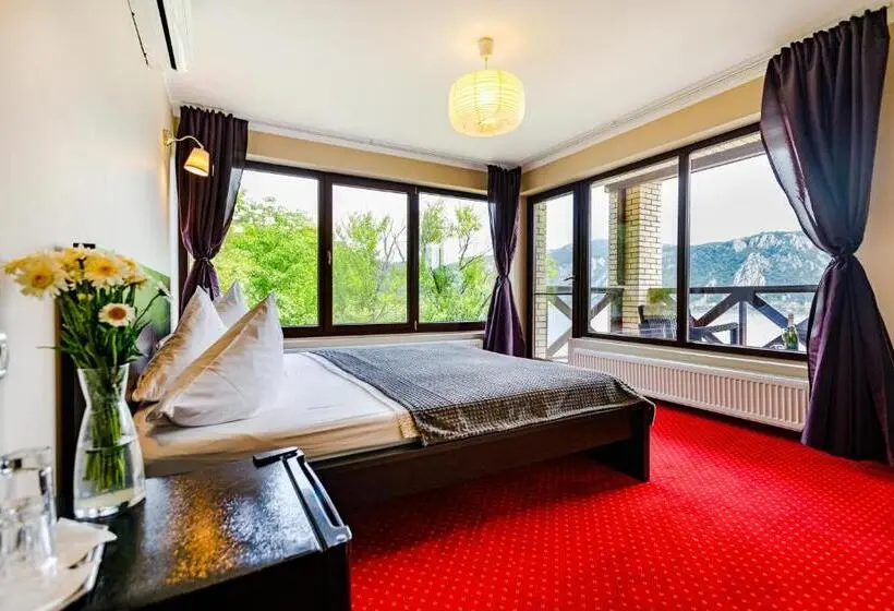 オーシャンビューデラックスルームバルコニー付き, Pensiunea Decebal Resort Cazanele Dunarii