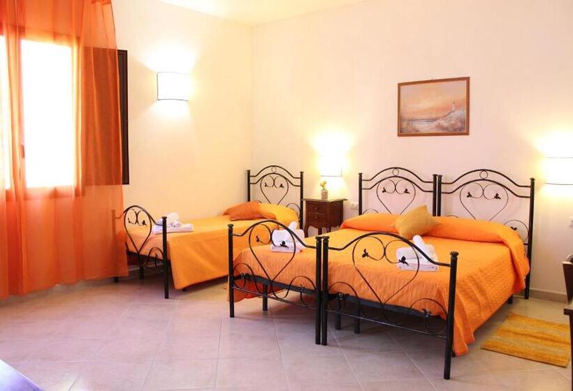 חדר סטנדרט לשלושה עם נוף לגינה, Baglio Bellavista