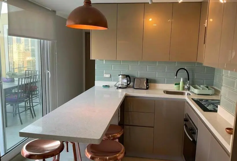 ２ベッドルームアパートメント, Apartament Condo Amueblado, Encomenderos 200 El Golf, Las Condes Santiago Con Vista Al Costanera Cen