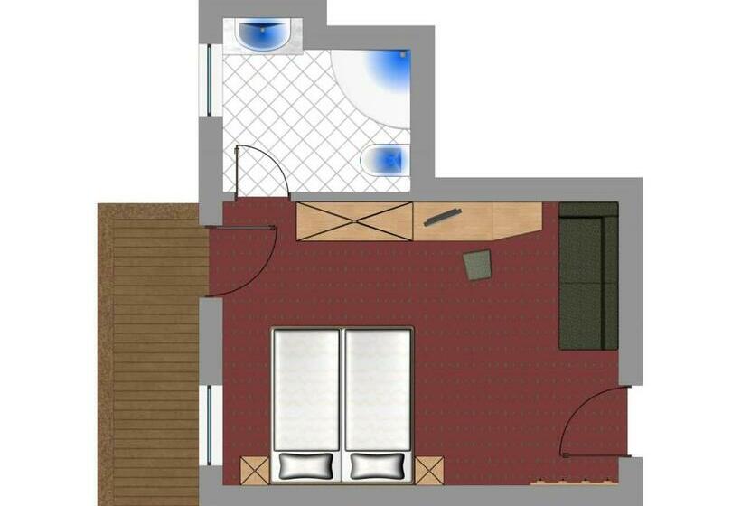 غرفة قياسية, Feriengut Unterhochstätt