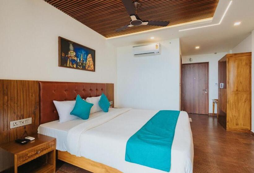 חדר דלוקס נוף לים, Aadisaktthi Leisure Resort, Kovalam