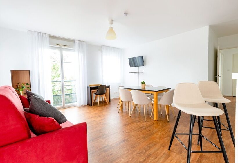 Апартаменты 1 Спальня, Cerise Nantes Atlantis