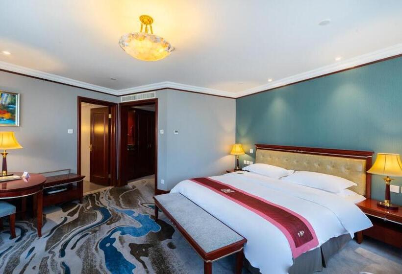 חדר דחוקס עם מיטת קינג, Golden Ocean Hotel Tianjin