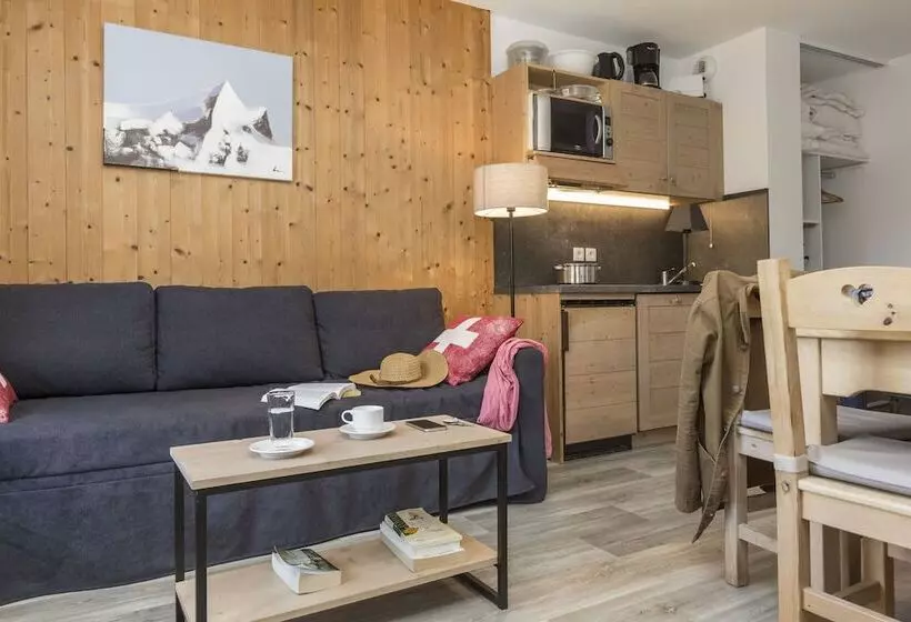 バルコニー付き１ベッドルームアパートメント, Résidence Odalys L Orée Des Pistes
