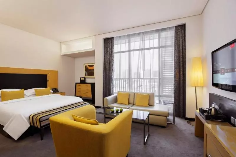 キングサイドベッドのスタンダードワンルーム, Hala Arjaan By Rotana, Deluxe Hotel Apartments