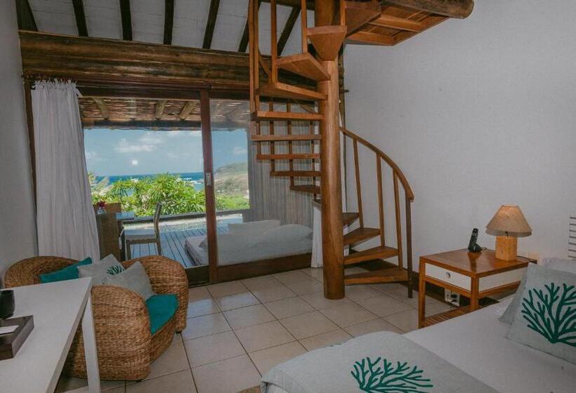 חדר דלוקס עם מרפסת נוף לים, Pousada Maravilha