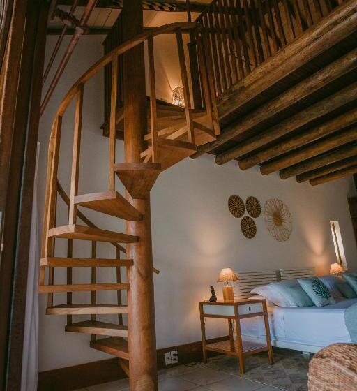 חדר דלוקס עם מרפסת נוף לים, Pousada Maravilha