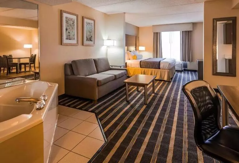 キングサイズベッドのエクゼクティブルーム, Sky Point Hotel & Suites   Atlanta Airport