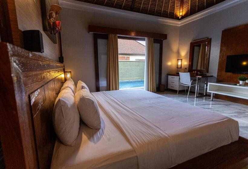 וילה עם חדר שינה אחד ובריכת שחיה, Abi Bali Resort And Villa