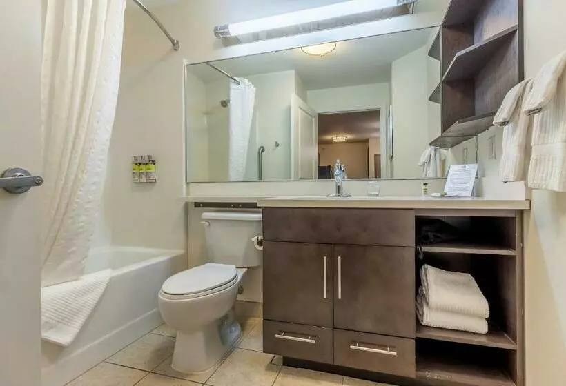 キングサイドベッドのスタンダードワンルーム, Candlewood Suites Lincoln, An Ihg