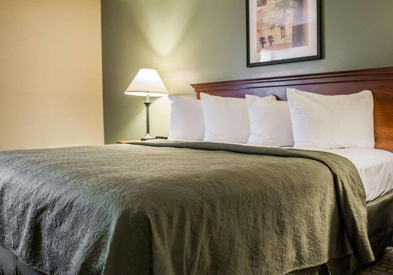 מיטת קינג בסוויטה, Quality Inn & Suites Tampa Ybor City