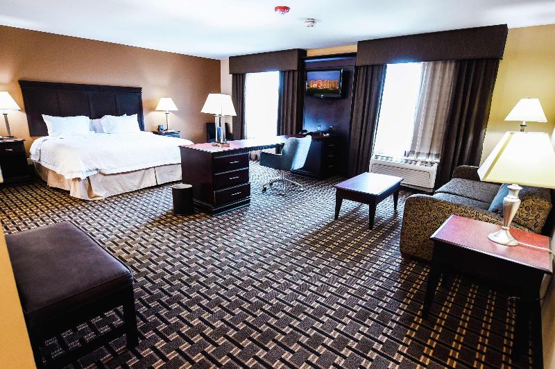 带大床的标准工作室, Hampton Inn And Suites Pine Bluff