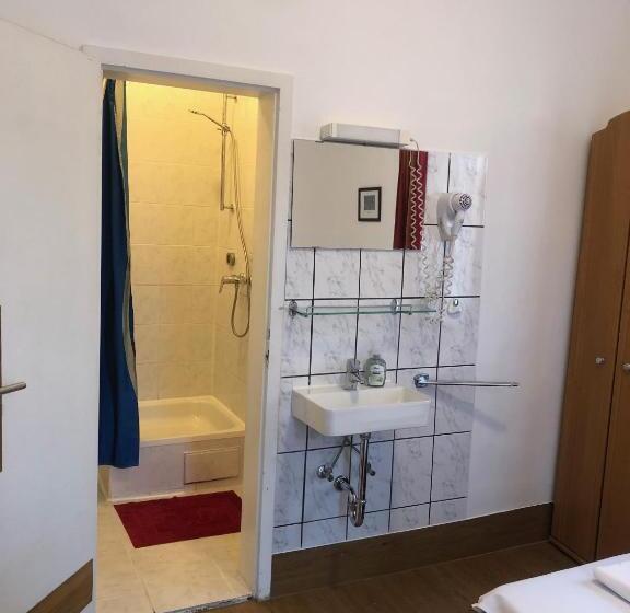 标准单人间共用浴室, Pension Schmellergarten