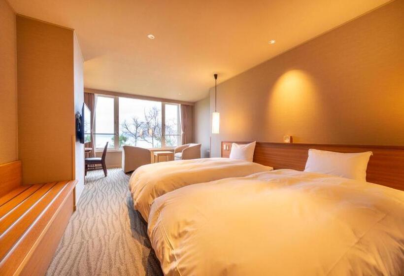 غرفة قياسية مطلّة علي البحيرة, Toyako Manseikaku Hotel Lakeside Terrace