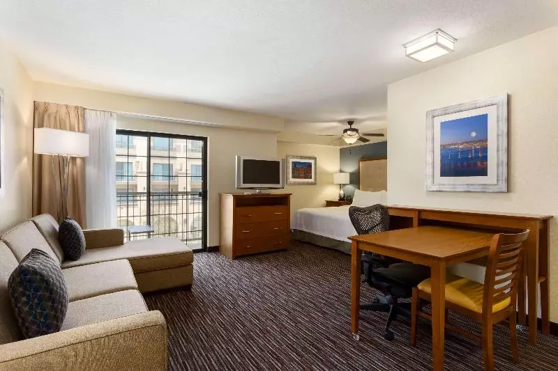 キングサイドベッドのスタンダードワンルーム, Homewood Suites By Hilton San Diego Airport/liberty Station