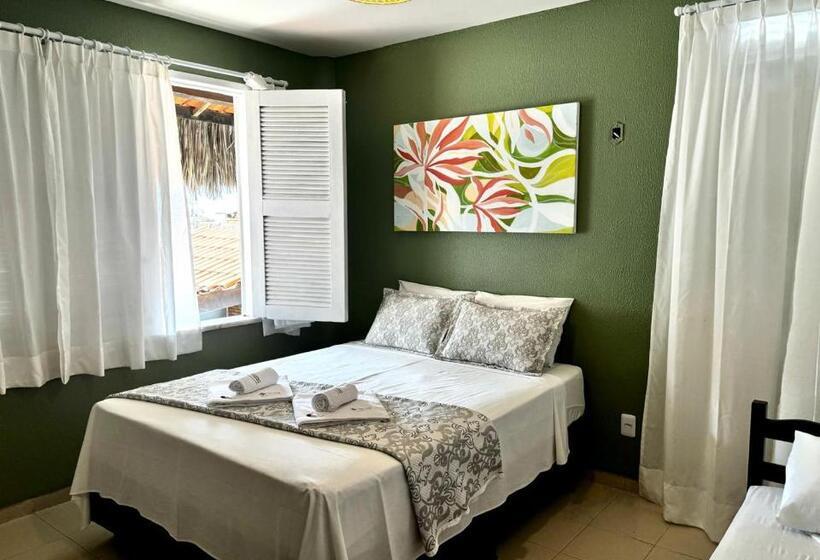 חדר סטנדרט לשלושה עם מרפסת, Pousada Coconut Cumbuco