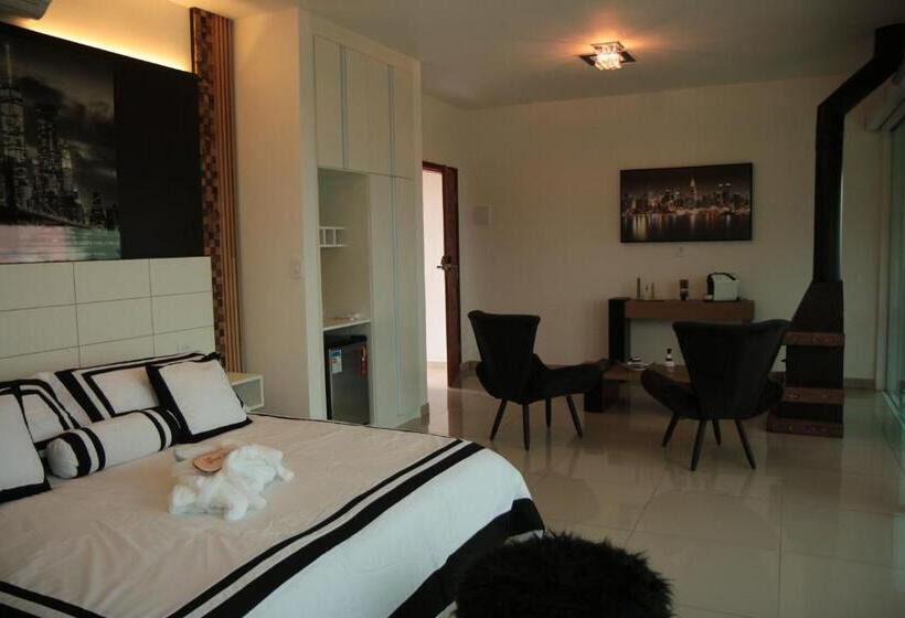 キングサイズベッドのスタンダードルーム, Alta Vista Pousada Boutique