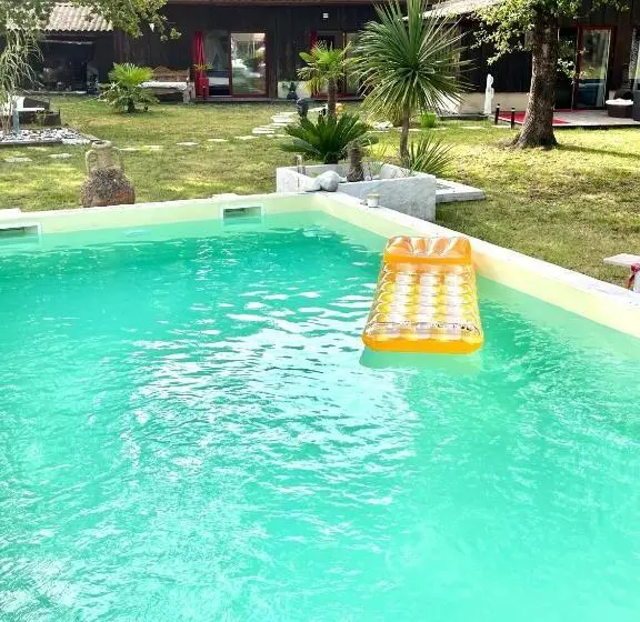 エコノミールーム, Hacienda De La Canopée Avec Piscine Chauffée Au Sel