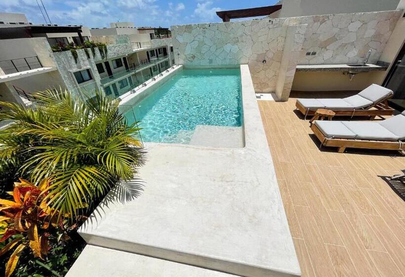 Апартаменты Пентхаус 1 Спальня, Apartment And Penthouse Blue Luxury Kukulkan Tulum
