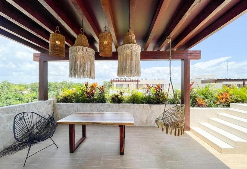 Апартаменты Пентхаус 1 Спальня, Apartment And Penthouse Blue Luxury Kukulkan Tulum