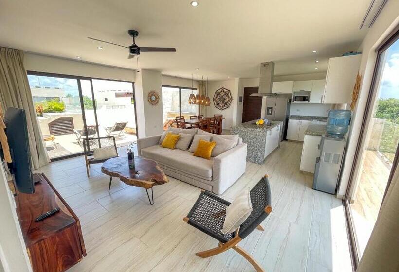 Апартаменты Пентхаус 1 Спальня, Apartment And Penthouse Blue Luxury Kukulkan Tulum