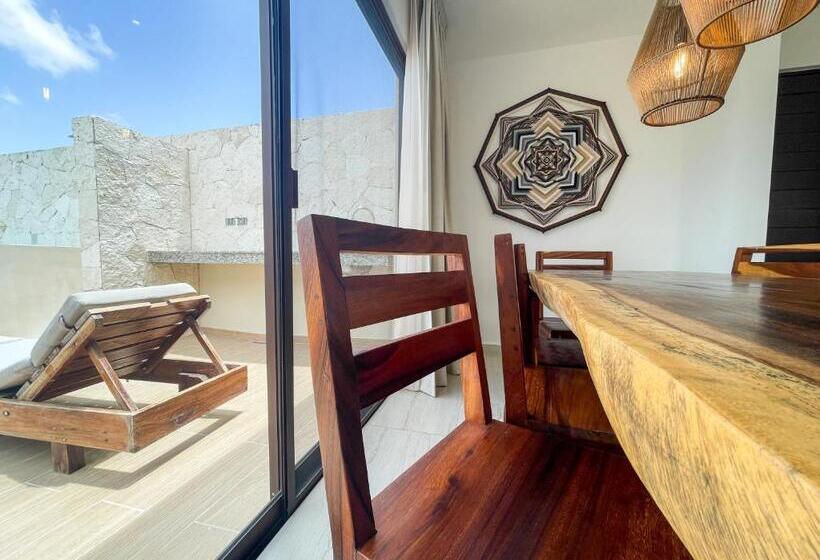 Апартаменты Пентхаус 1 Спальня, Apartment And Penthouse Blue Luxury Kukulkan Tulum