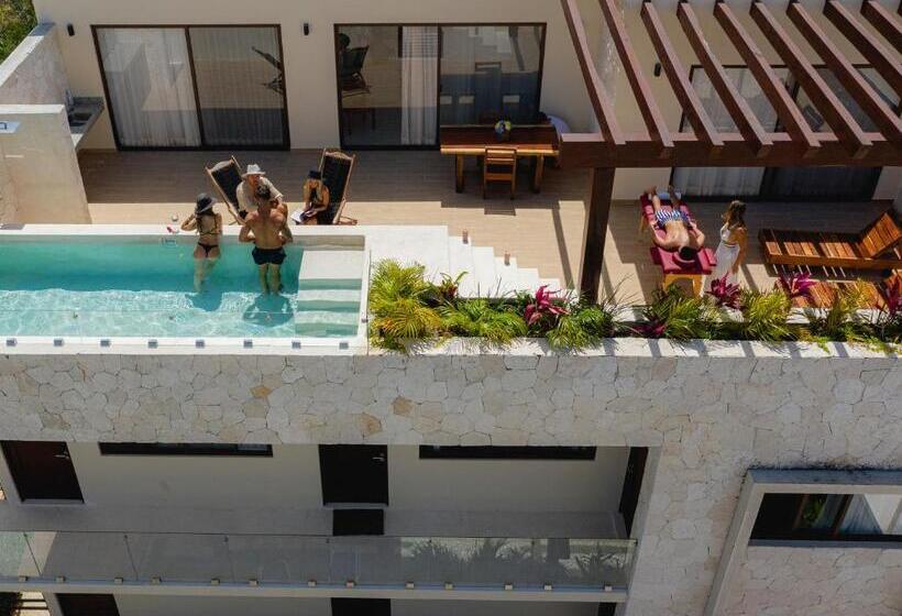 Апартаменты Пентхаус 1 Спальня, Apartment And Penthouse Blue Luxury Kukulkan Tulum