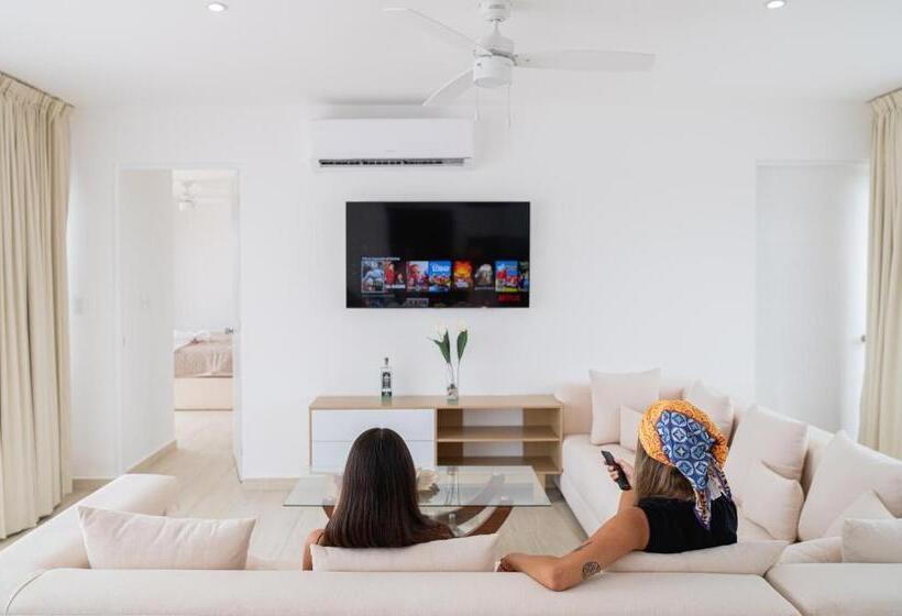 Апартаменты Пентхаус 1 Спальня, Apartment And Penthouse Blue Luxury Kukulkan Tulum