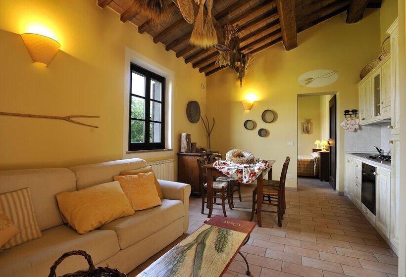 آپارتمان 1 خوابه با چشم‌انداز باغ, Agriturismo Il Corniolo