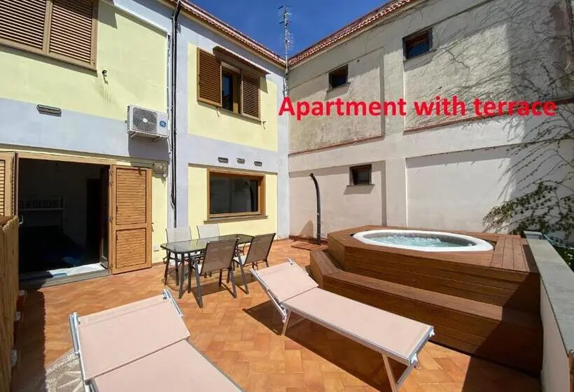テラス付き１ベッドルームアパートメント, Villa Mariel Suites & Apartment