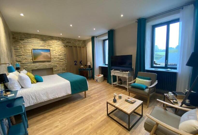 带景观的三人标准房间, L’ardoisière, Maison D’hôtes Et D’amis