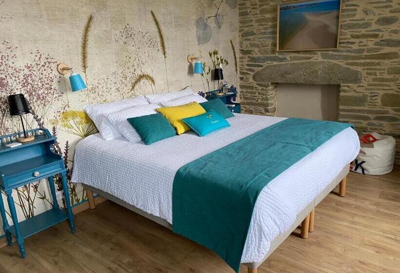 带景观的三人标准房间, L’ardoisière, Maison D’hôtes Et D’amis