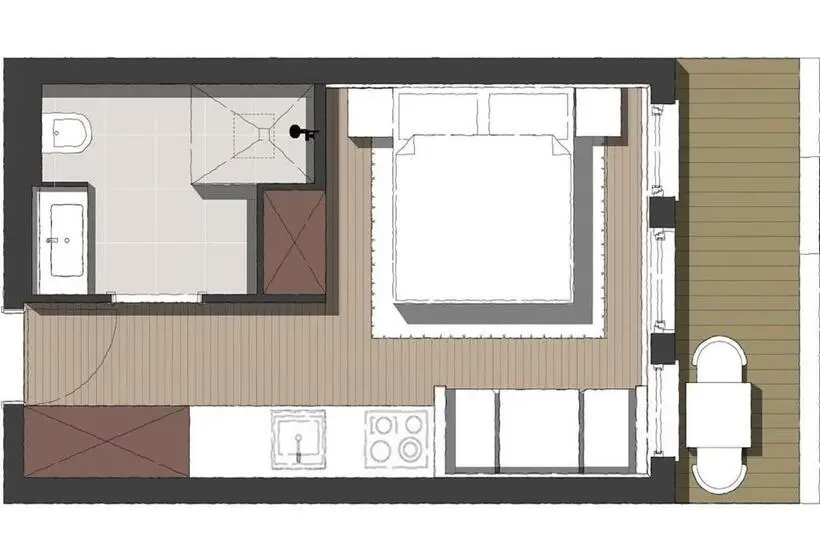 استودیوی استاندارد, Berghaus Schröcken Hotel Apartments Spa