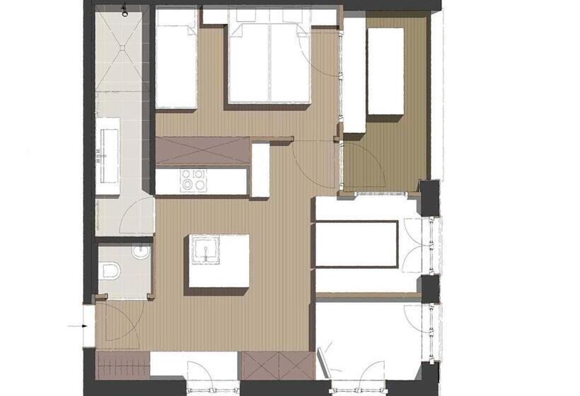 شقة غرفة واحدة, Berghaus Schröcken   Hotel Apartments Spa