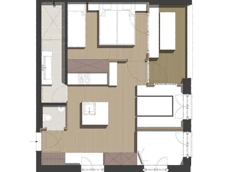 آپارتمان 1 خوابه, Berghaus Schröcken Hotel Apartments Spa