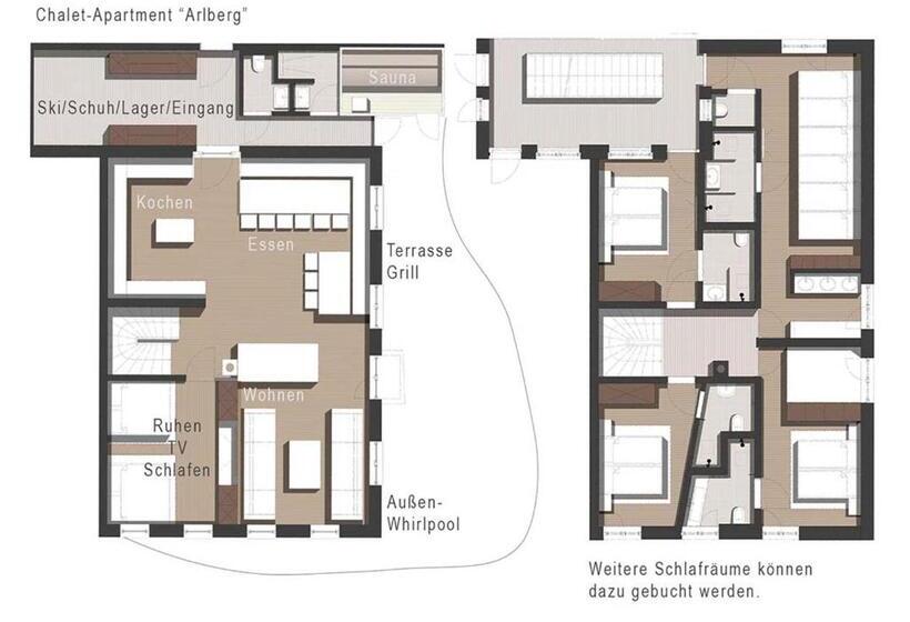 شاليه سوبيريور غرفة نوم واحدة, Berghaus Schröcken   Hotel Apartments Spa
