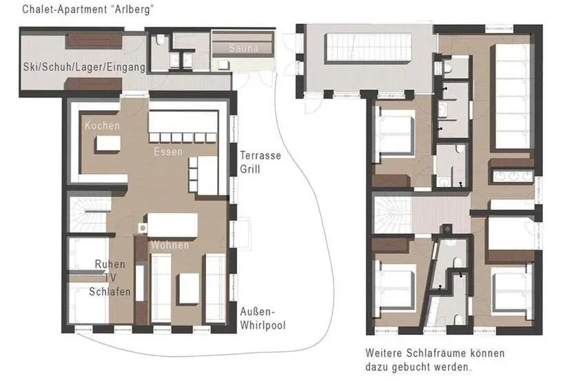کلبه ییلاقی سوپریور یک خوابه, Berghaus Schröcken Hotel Apartments Spa