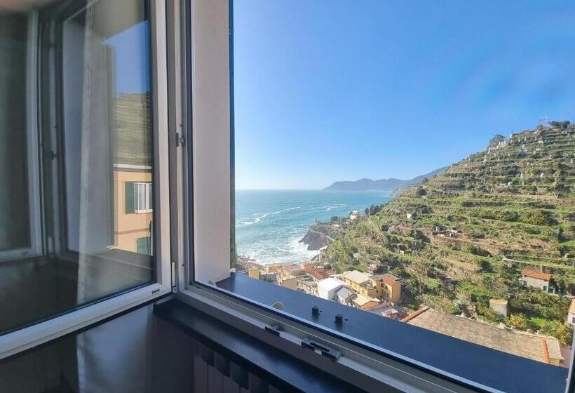 Номер Стандарт Вид на Море, Aria Di Mare, Manarola   Camere Con Vista Mare!