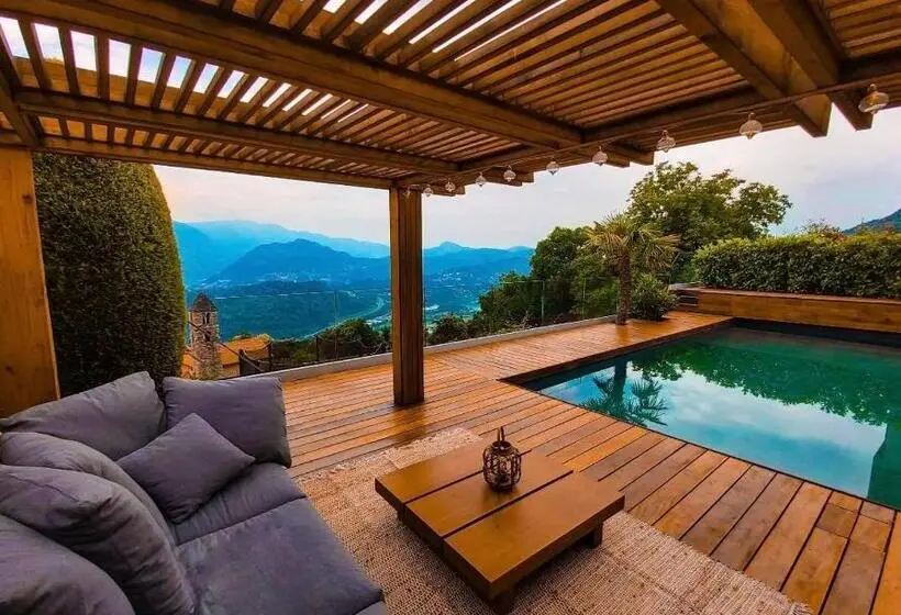 キングサイズベッドのデラックススイート, Family Suite With Garden And Amaizing View To Lugano