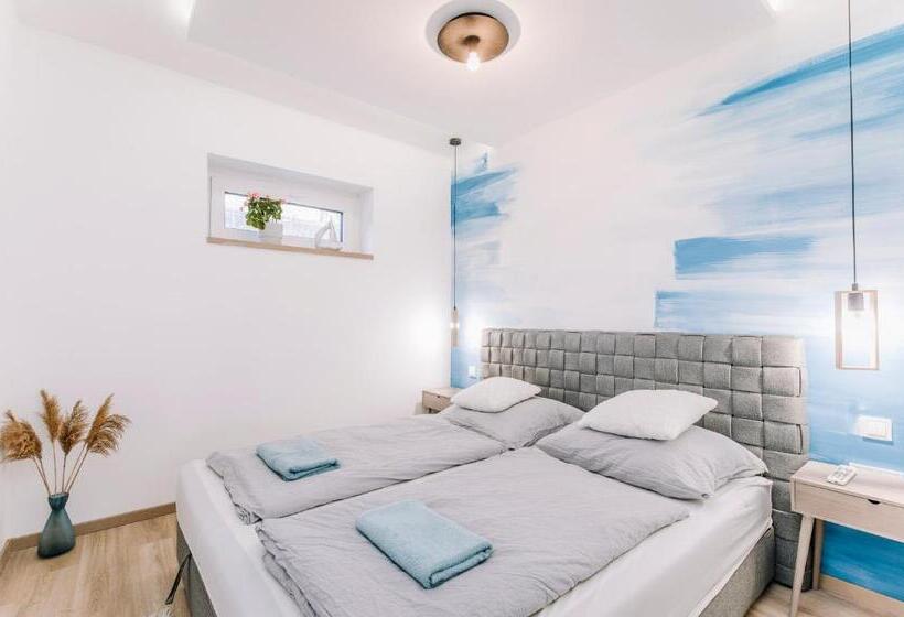 テラス付き1ベッドルームアパートメント, Nádas Center Home Badacsony