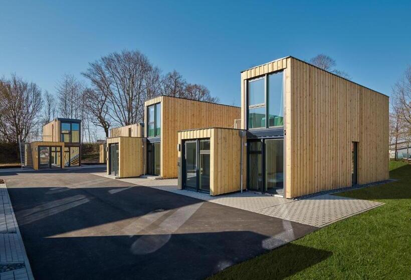 Apartamento 1 Quarto com Terraço, Modern Ausgebauter überseecontainer Als Tiny House